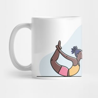 YOGA WITH CAT ILLUSTRATION Mug